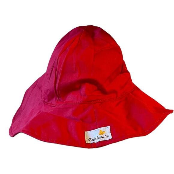 Bellebeautie Red Cotton Wide Brim Floppy Hat Large - Picture 1 of 3